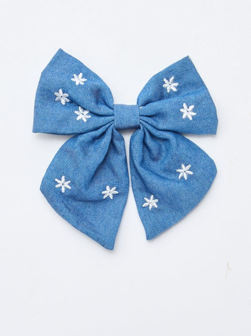 Haarspeld met geborduurde strik - Kiabi