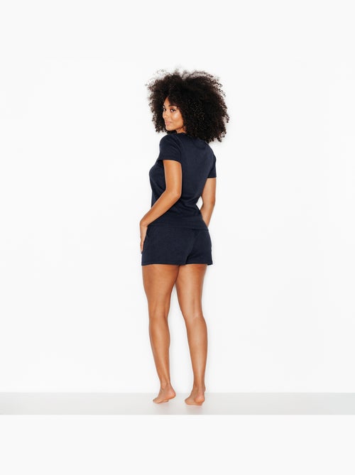Habybis korte broek marineblauw - Kiabi