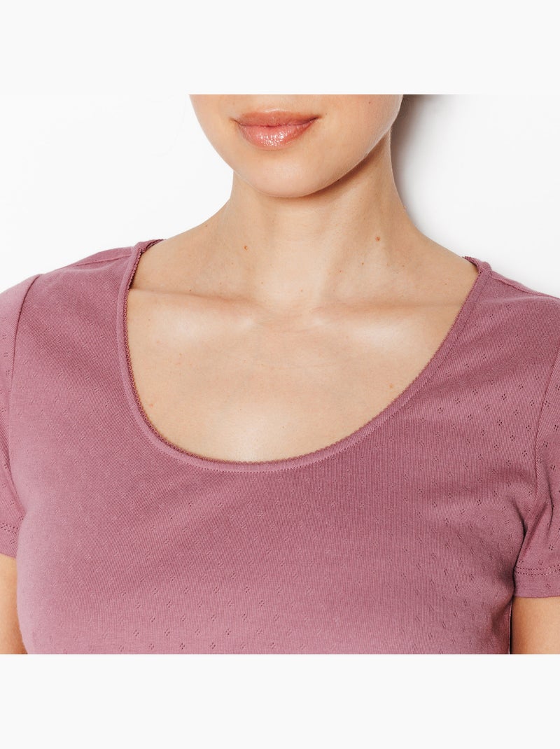 Habybis t-shirt korte mouwen paars Paars - Kiabi