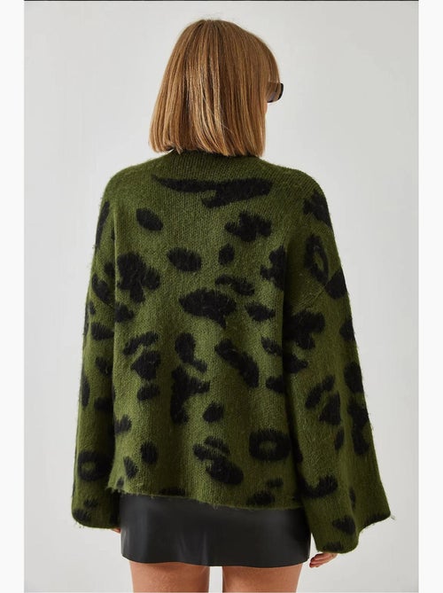 Half turtleneck gebreide trui met patroon lucci - Kiabi