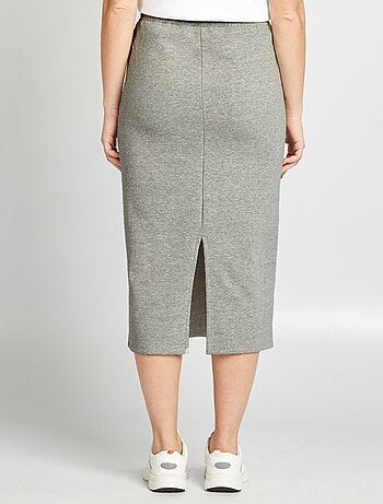 Halflange rok in joggingmodel