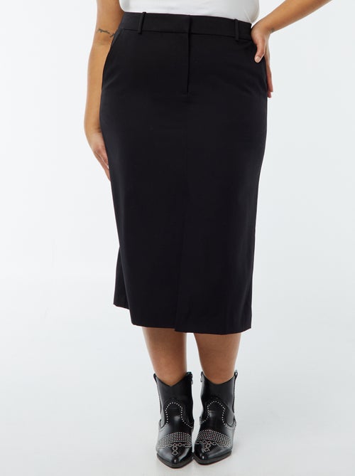 Halflange rok met split aan de voorzijde - Kiabi