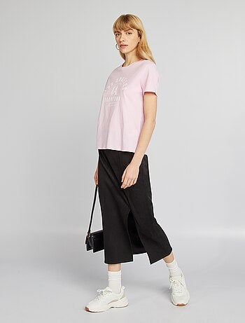 Halflange rok van suèdine