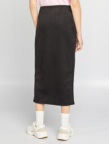 Halflange rok van suèdine