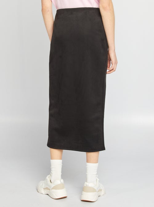 Halflange rok van suèdine - Kiabi