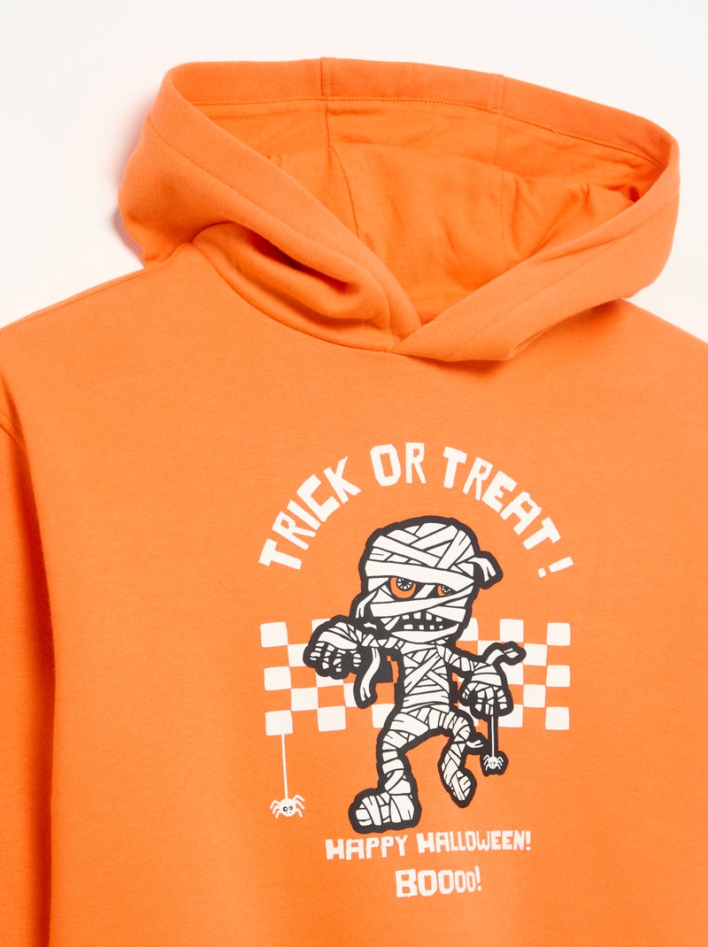 Halloween-sweater met lange mouwen Oranje - Kiabi