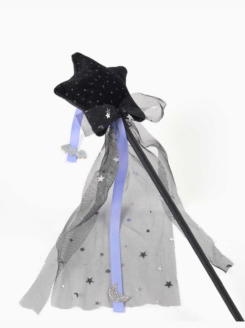 Halloween toverstaf met fluwelen ster en tule strik - Kiabi
