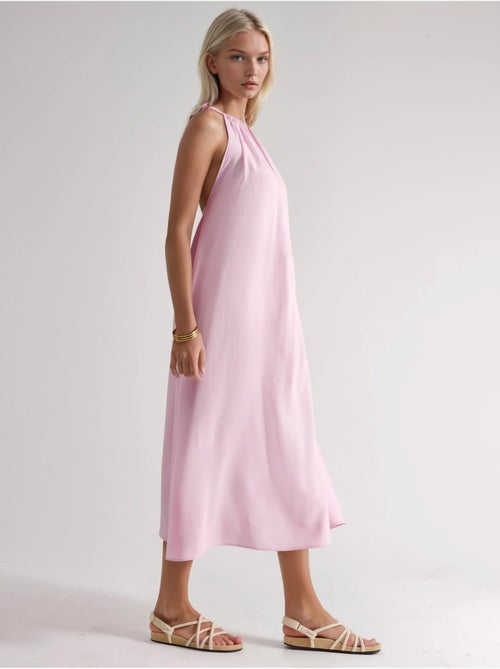 Halter midi-jurk busem - Kiabi Halter midi-jurk busem - Kiabi