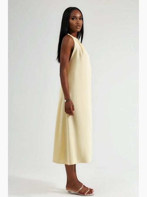 Halter midi-jurk busem - Kiabi Halter midi-jurk busem - Kiabi