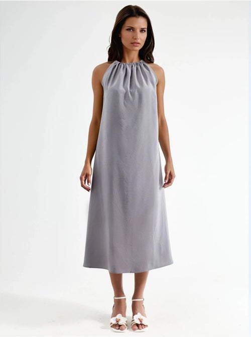 Halter midi-jurk busem - Kiabi Halter midi-jurk busem - Kiabi