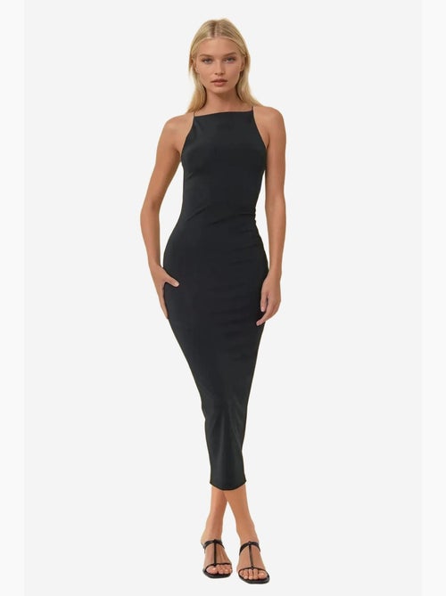Halterhals bodycon midi-jurk hiccup - Kiabi Halterhals bodycon midi-jurk hiccup - Kiabi