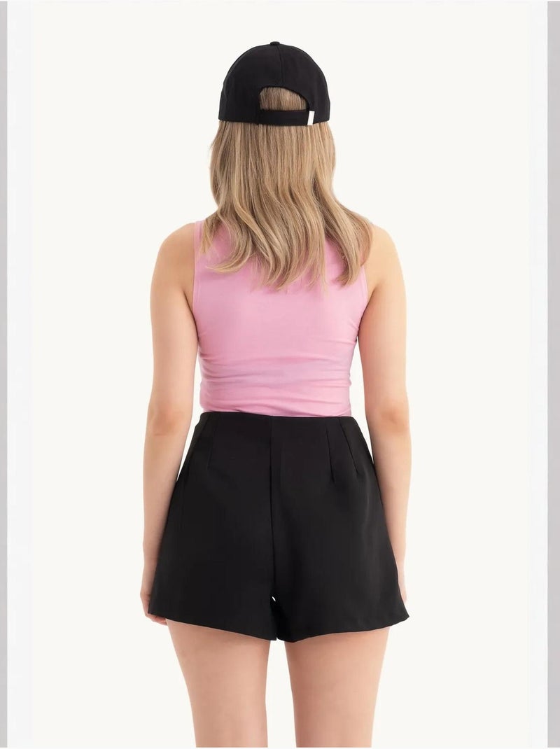 Halterhals uitgesneden cropped tanktop hiccup Roze - Kiabi