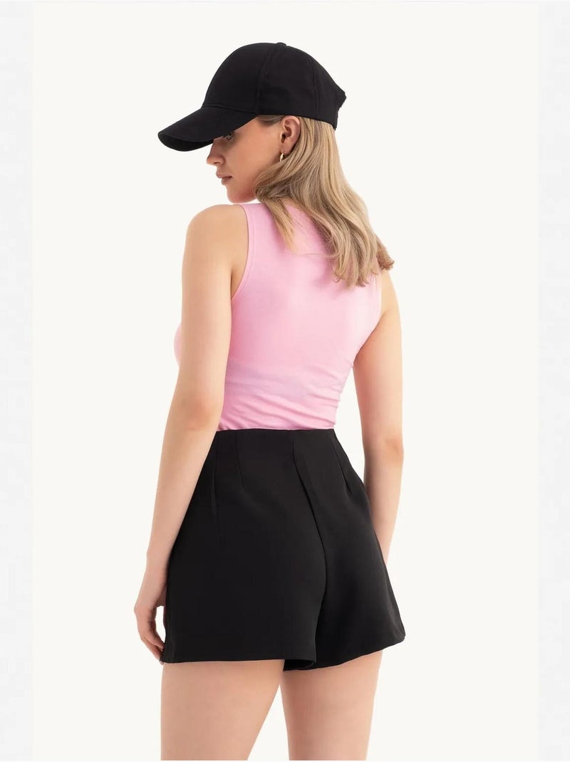 Halterhals uitgesneden cropped tanktop hiccup Roze - Kiabi