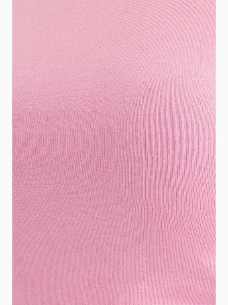 Halterhals uitgesneden cropped tanktop hiccup Roze - Kiabi