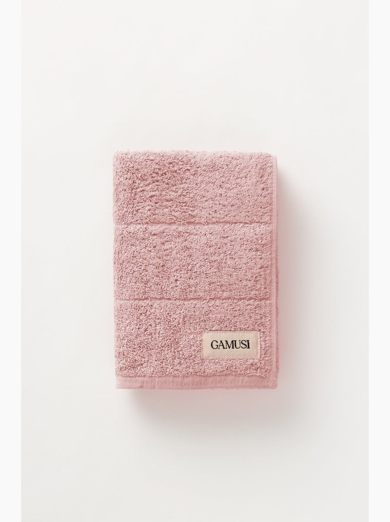 Handdoek 100% katoen, badstof 600 g/m², met ophanglus - Gamusi Roze - Kiabi