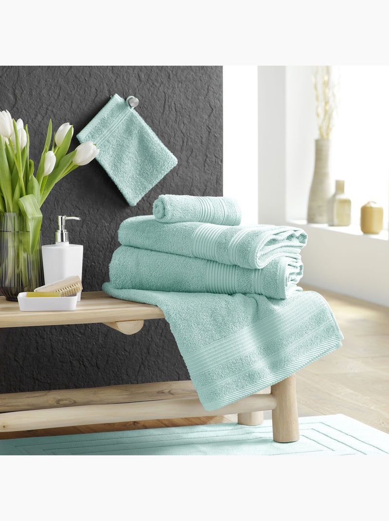 Handdoek effen badstof tendresse Celadonblauw - Kiabi