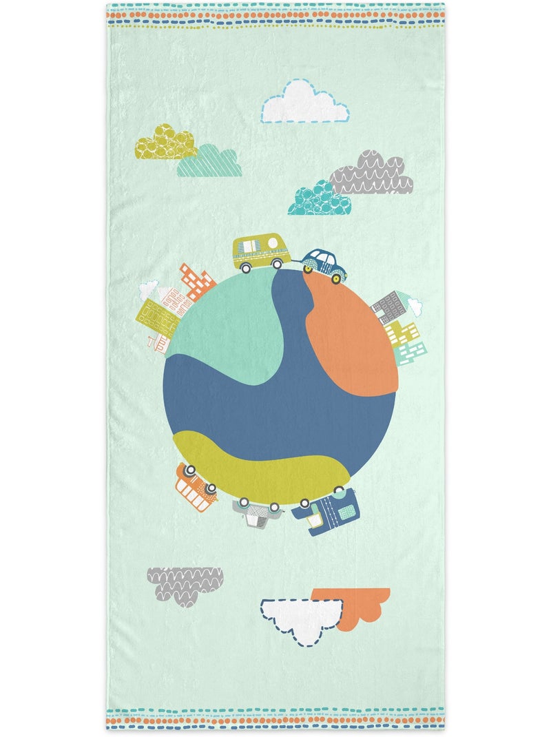 Handdoek holidays "happyfriday" Multicolor - Kiabi