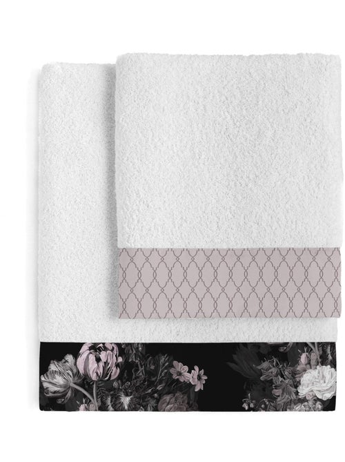 Handdoekenset Onyx "Happyfriday" - Kiabi Handdoekenset Onyx "Happyfriday" - Kiabi