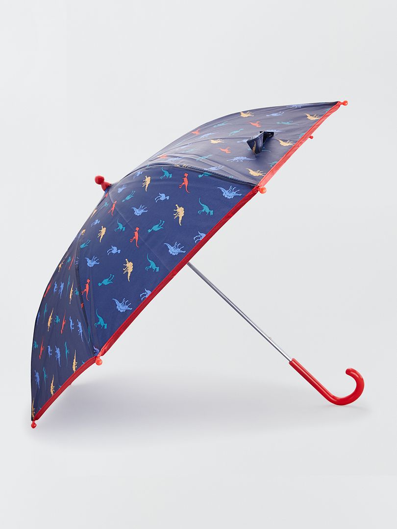 Handmatige paraplu met dinosaurusprint BLAUW - Kiabi