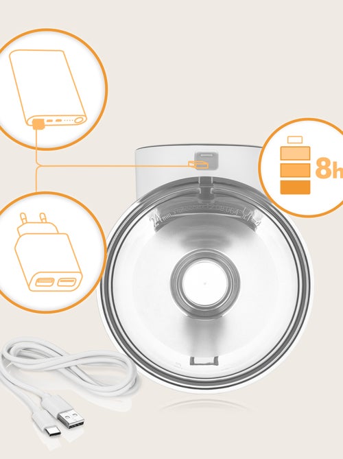 Handsfree elektrische borstkolf LIONELO Fidi Free Simple – 3 standen – 9 niveaus – 5 maten - Kiabi Handsfree elektrische borstkolf LIONELO Fidi Free Simple – 3 standen – 9 niveaus – 5 maten - Kiabi