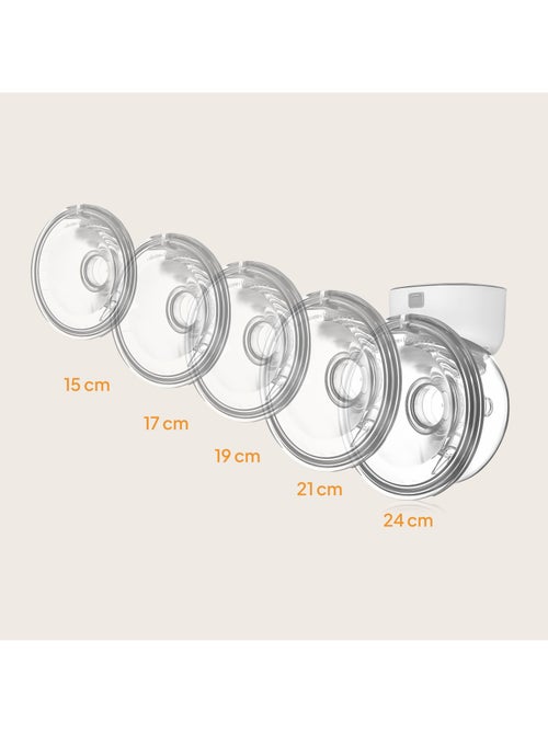 Handsfree elektrische borstkolf LIONELO Fidi Free Simple – 3 standen – 9 niveaus – 5 maten - Kiabi Handsfree elektrische borstkolf LIONELO Fidi Free Simple – 3 standen – 9 niveaus – 5 maten - Kiabi