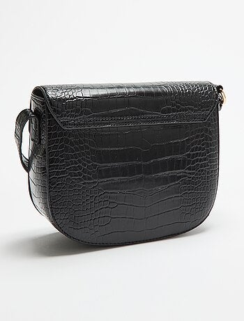 Handtas met krokodillenleerlook