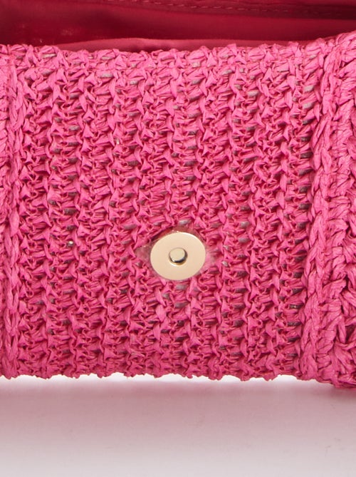 Handtasje van raffia met schouderband - Kiabi