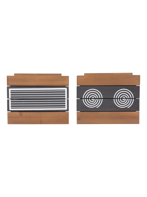 Hangende buitenkeuken van FSC®-hout + 2 bekers ROBA - Kiabi