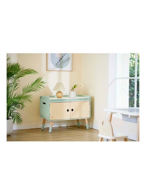 Hape - 2-in-1 kinderladekast/keuken play furniture - Kiabi Hape - 2-in-1 kinderladekast/keuken play furniture - Kiabi