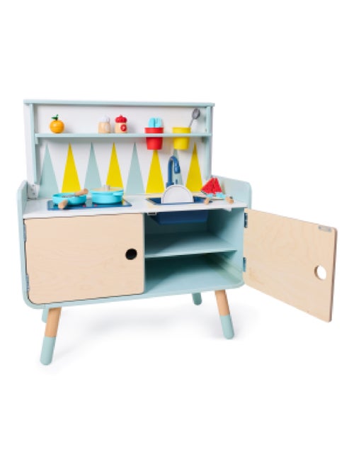 Hape - 2-in-1 kinderladekast/keuken play furniture - Kiabi Hape - 2-in-1 kinderladekast/keuken play furniture - Kiabi