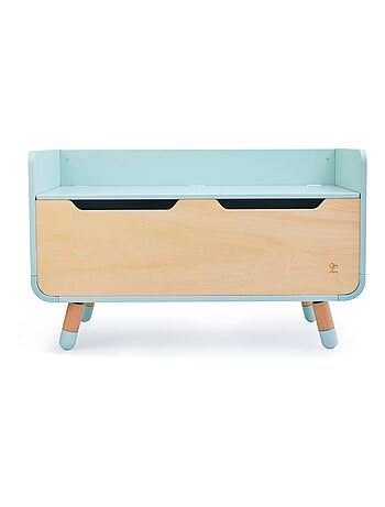 Hape - coffre à jouets/banc 2 en 1 en bois play furniture