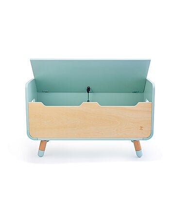 Hape - coffre à jouets/banc 2 en 1 en bois play furniture