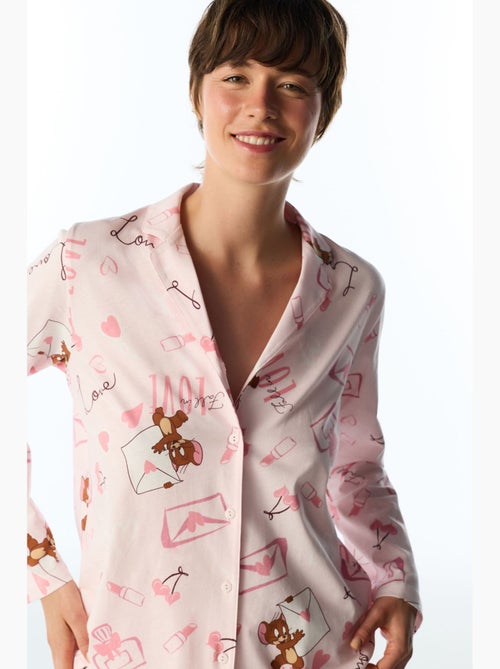 Happiness pyjamaset met berenprint, lange mouwen, shirt en broek penti - Kiabi Happiness pyjamaset met berenprint, lange mouwen, shirt en broek penti - Kiabi