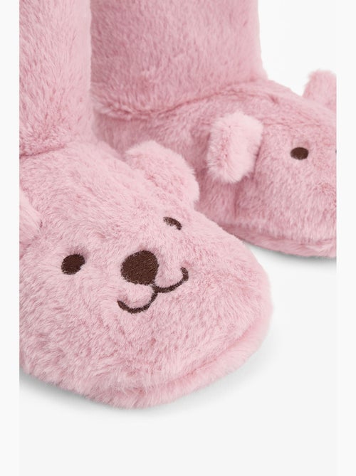Happy bear pantoffel met dierenborduursel penti - Kiabi