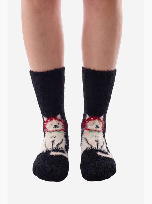 Happy cat sokken met kattenprint penti - Kiabi Happy cat sokken met kattenprint penti - Kiabi