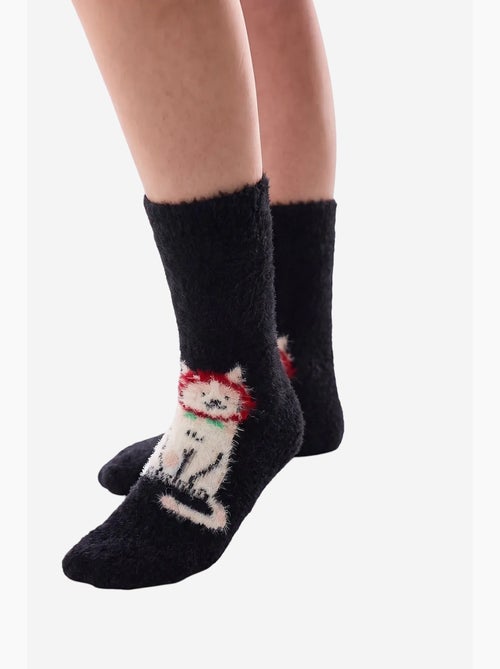 Happy cat sokken met kattenprint penti - Kiabi Happy cat sokken met kattenprint penti - Kiabi