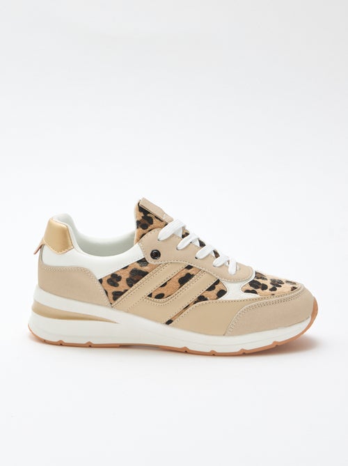 Hardloopschoenen met luipaardprint - Kiabi