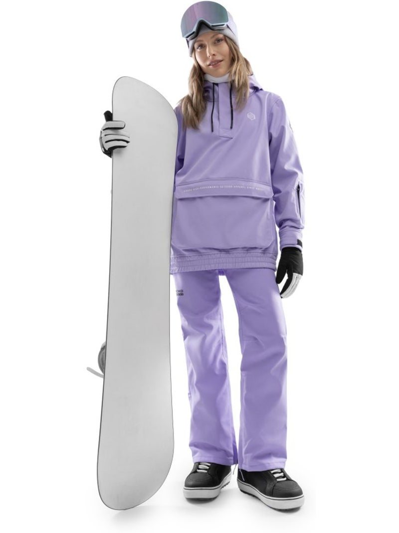 Hardshell snowboard broek dames Paars - Kiabi
