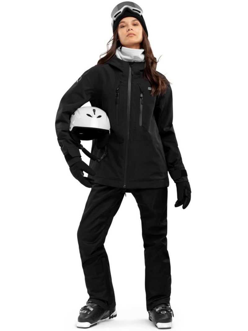 Hardshell snowboard broek dames Zwart - Kiabi