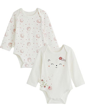 Harmony babyrompertjes met lange mouwen (set van 2)