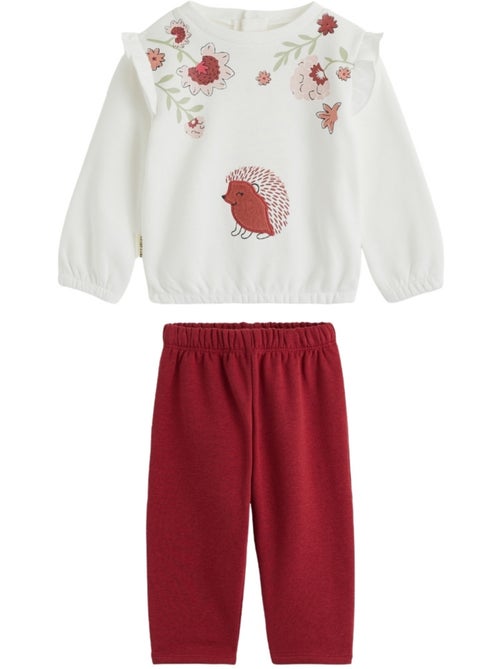 Harmony babyset: sweatshirt en fleecebroek - Kiabi