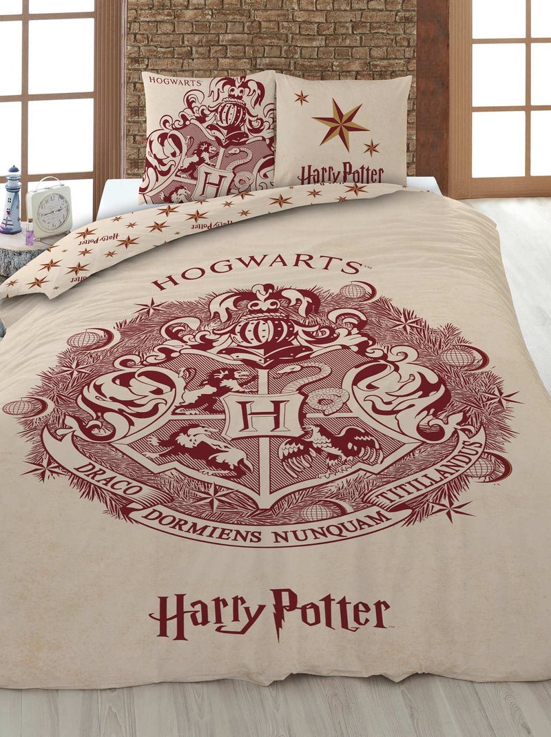 'Harry Potter'-dekbedset - 1-persoonsbed BIEGE - Kiabi