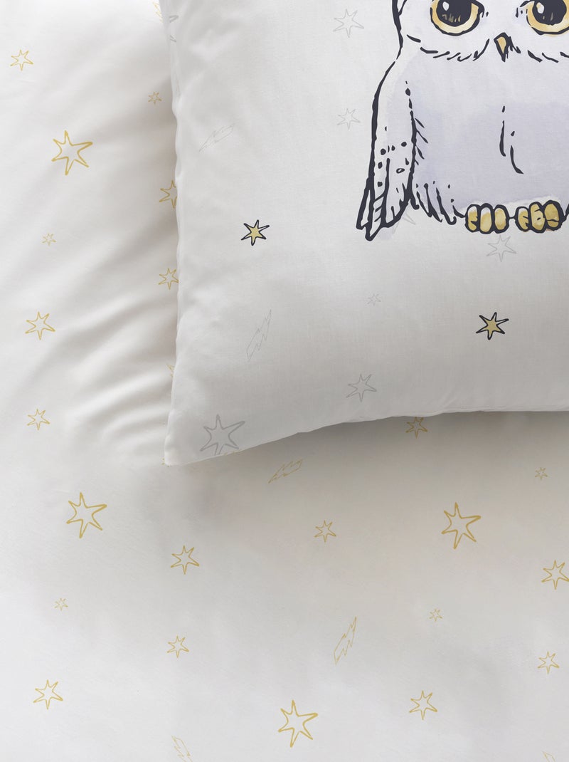 'Harry Potter'-dekbedset - 1-persoonsbed wit - Kiabi
