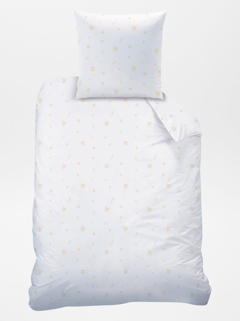'Harry Potter'-dekbedset - 1-persoonsbed wit - Kiabi