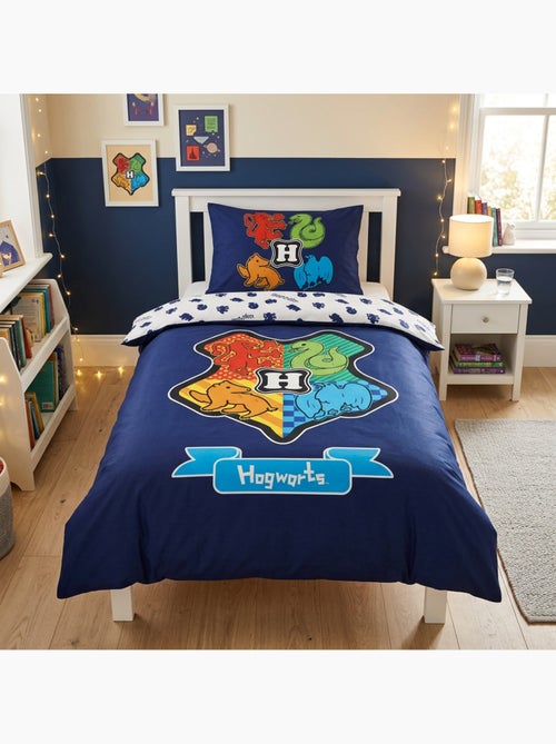 Harry potter poudlard housse de couette 140x200 cm + taie 65x65 coton - Kiabi Harry potter poudlard housse de couette 140x200 cm + taie 65x65 coton - Kiabi