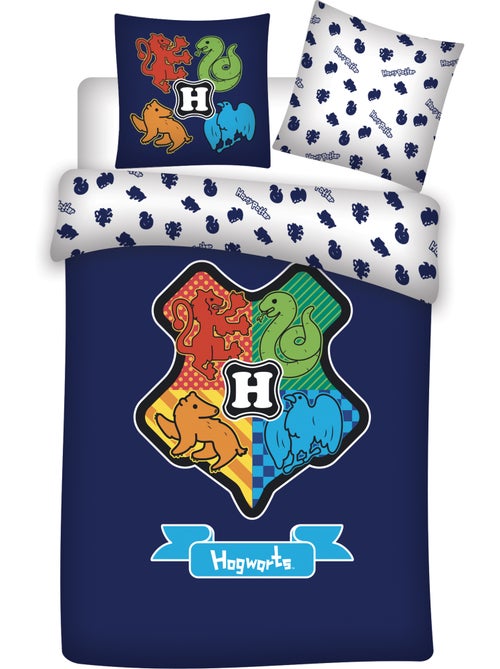 Harry potter poudlard housse de couette 140x200 cm + taie 65x65 coton - Kiabi Harry potter poudlard housse de couette 140x200 cm + taie 65x65 coton - Kiabi