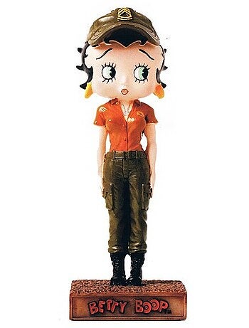 Harsfiguur Betty Boop militair 'Collection No. 15' – geschilderd
