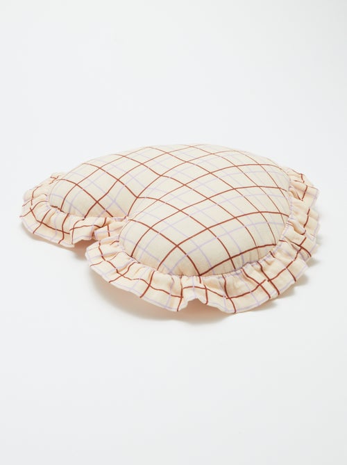 Hartvormig kussen van katoengaas (50 x 45 cm) - Kiabi