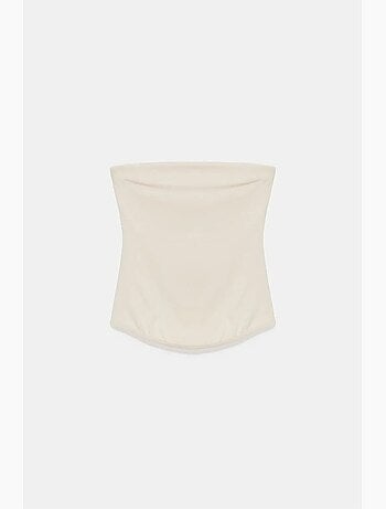 Haut bandeau court sans bretelles femme dilvin