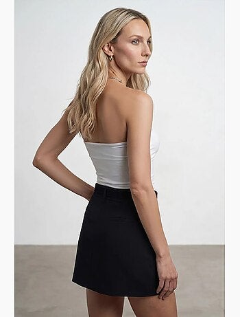Haut bandeau court sans bretelles femme dilvin